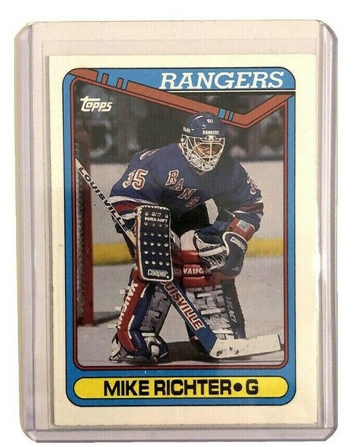 Mike Richter 1990 Topps Rookie Card No. 330 New York Rangers Goalie eBay
