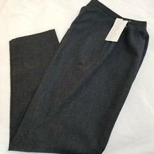 ALTERED NWT Harve Benard Sport Womens Dress Pants Sz 4 Gray Wool Blend Lined Vtg