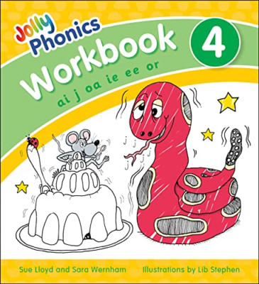 Jolly Phonics Workbook 4: in Precursive Letters (Britis - Paperback / softback N