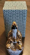 Vintage Chinese Yung Kee Porcelain Goddess Statue With Box Nice Shape Rare