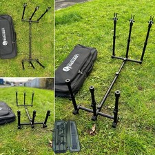 LFS Black GRAND Aluminium Rod Pod BLACK Screws Fully Adjustable Carp Fishing pod