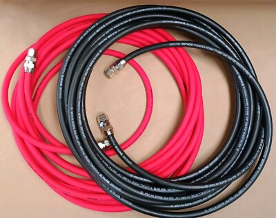  BINKS , CONTITECH 30' LOW PRESSURE 1/4''  PAINT/AIR LINE HOSE ASSY.  L@@K