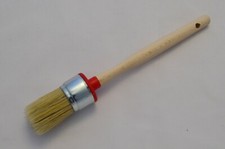 30mm Pure Bristle Professional Round Paint Brush, Chalk Paint, Wax & Oil