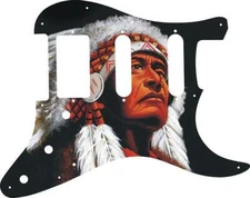 Stratocaster  Graphical Pickguard Custom fit Fender SSH 11 Hole The Chief 2