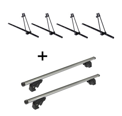 4 Fahrradträger ORION+Dachträger LION2 für für Audi A6 4F/C6 Allroad 5Tür 06-11