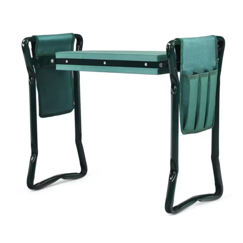 New 23" Folding Garden Kneeler Seat Bench w/ Tool Pouches & EVA Foam Pad