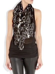 leopard burberry scarf