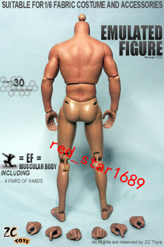 ZC Toys 1/6 Male Nude Body Wolverine Muscular Man Doll 12&#039;&#039;Figure Model Toys