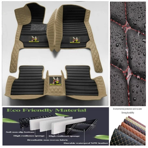For Dodge Challenger RT Scat Pack Car Floor Mats Custom Auto Carpet Waterproof - Imagen 17 de 44