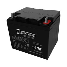 Mighty Max ML50-12 -12 Volt 50 AH, Nut and Bolt NB Terminal, Rechargeable S...