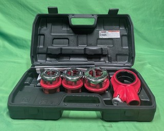 Central Machinery Ratcheting Pipe Threader Set 5 Pc. Mod.57257 Used
