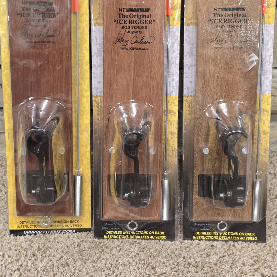 Lot of 3 New Units - HT Ice Rigger Rod Tender Jigging Rod Holders -Ice ...