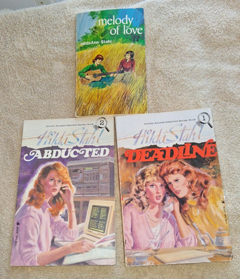 Melody of Love + Amber Ainslie Abducted Deadline Christian Book Lot Hilda Stahl