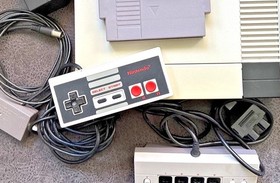 NES ORIGINAL NINTENDO KONSOLE - KOMPLETT+NES  3 SP-NODUL*MARIO,TETRIS+WORLD CUP
