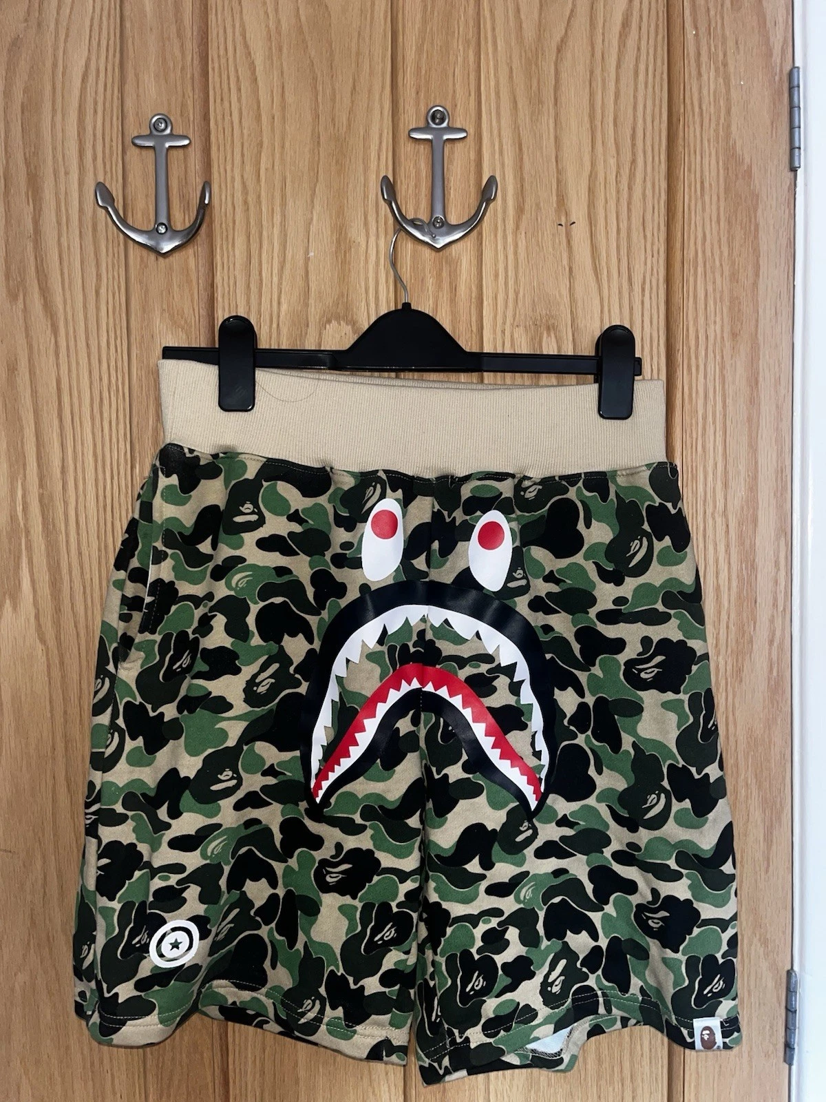 A Bathing Ape Bape Shorts Camo Shark Size L