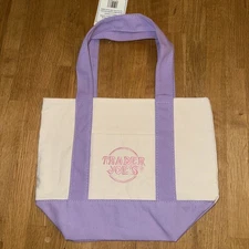 Trader Joe’s Pastel Purple Mini Canvas Tote Bags 2025 Limited Edition NWT