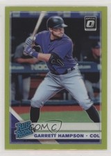 2019 Panini Donruss Optic Rated Rookies Lime Green Prizm Garrett Hampson #38 ut4
