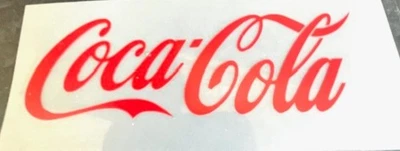 Autocollant décalcomanie vinyle Coca Cola rouge mur voiture fourgon camion design Pepsi autocollant - Photo 1/3