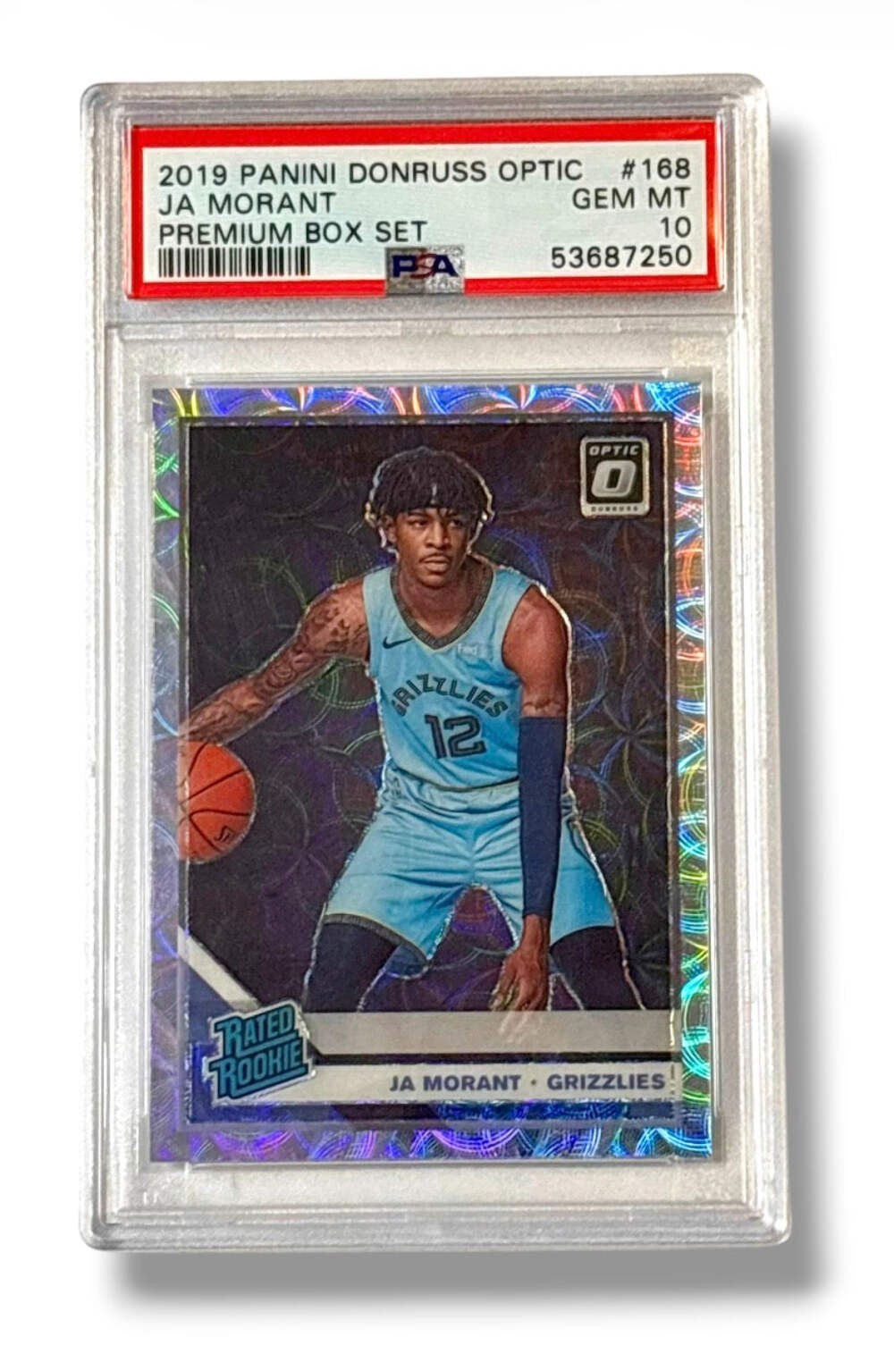 2019 Donruss Optic #168 Premium Box Set /249 Ja Morant RC PSA 10 - 53687250