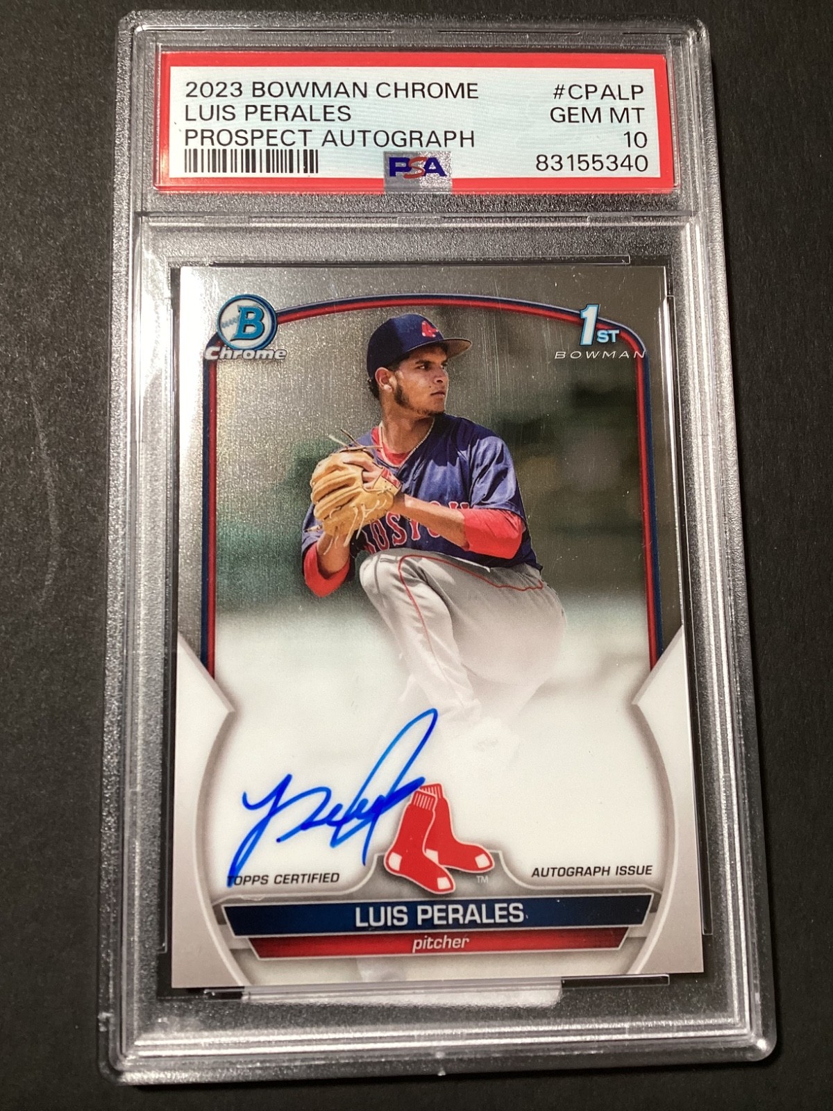 2023 Bowman Chrome - Prospect Autographs Luis Perales #CPA-LP  PSA 10