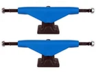 NOS Tracker SIXTRACK 9" Skateboard Trucks TILE BLUE w/BLACK Bases