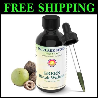 Dr. Hulda Clark Green Black Walnut Tincture, 4 oz