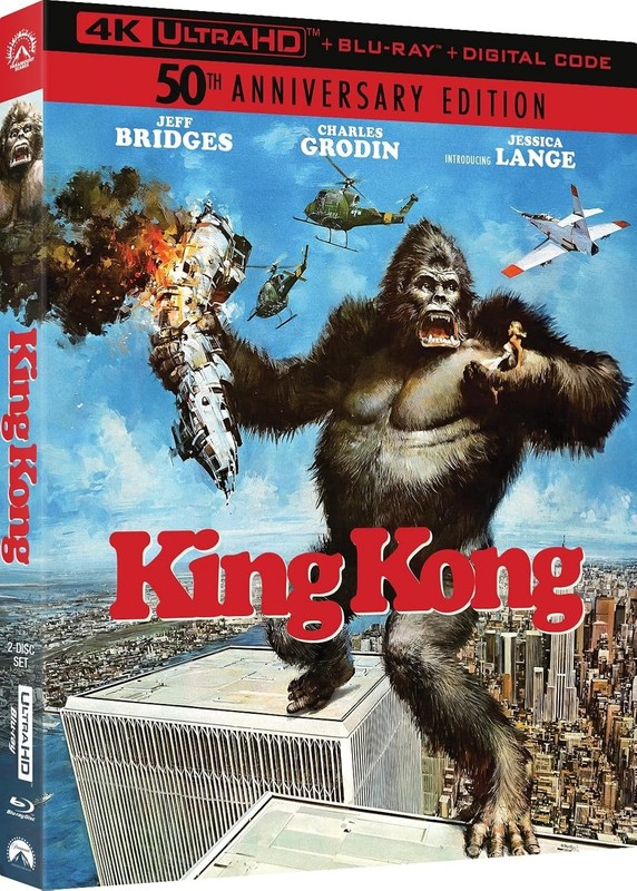 KING KONG [4K UHD + Blu-ray + Digital, 6-30-2026] USA 2-Discs w/Slipcover & NEW!