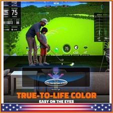 Golf Simulator Impact Screen Home Garden Garage Ultra Clear Training Swing 8x10