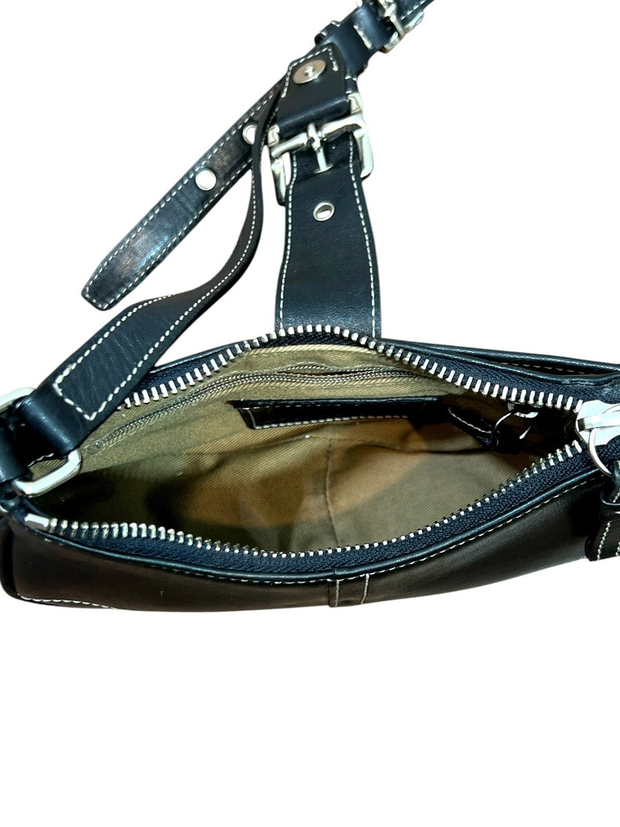 Vintage Coach 9354 Leather Soho Small Buckle Shoulder Bag Black
