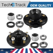2 Trailer Idler Hub Kits 5 on 4.5 For 3500 lbs Axle 5x4.5 5 Lug Trailer Hub Kit