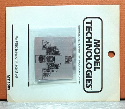 1/32 MODEL TECHNOLOGIES F-15C INTERIOR PLACARD SET # MT1009