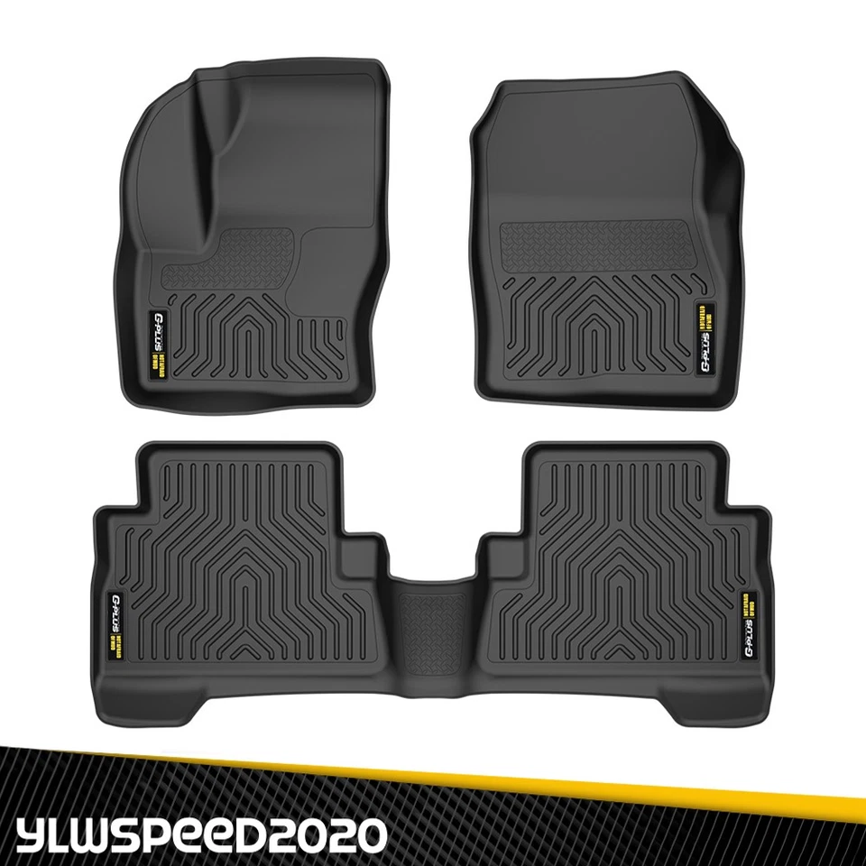 Floor Mats Fit For 2013-2019 Ford Escape 2013-2018 C-Max All Weather TPE Liners Foto 2 de 4
