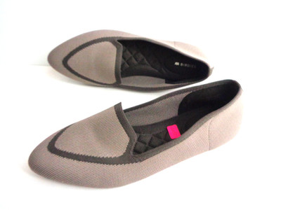 BIRDIES The Blackbirds US 8.5M Taupe with Dark Taupe Slip On Knit Loafer Shoes