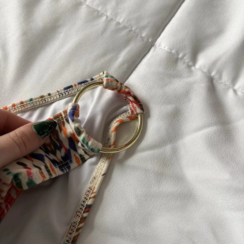 Parte inferior de bikini Voda Swim para mujer talla grande naranja verano playa hecha en EE. UU. Foto 2 de 4