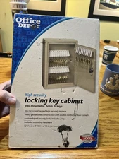 Office Depot Brand 11 3/8” x 7 5/8" High-Security Key Cabinet For 28 Keys
