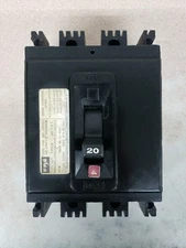 FPE FEDERAL PACIFIC NFE NEF431020 CIRCUIT BREAKER 20A 20 AMP 3P 480VAC W#