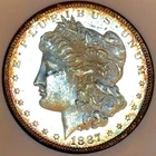 1887 S MORGAN DOLLAR**GEMBU+++ PL PROIF LIKE**TOUGH DATE PL NR #64859