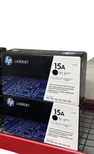 LOT OF 2-BRAND SEALED GENUINE HP Black Toner Ink Cartridges-15A C7115A