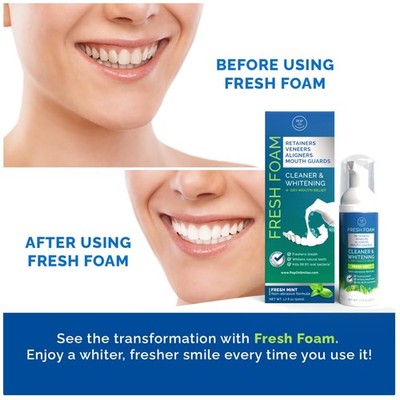 Aligner & Retainer Cleaner Fresh Foam - Dry Mouth Relief