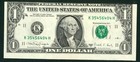((ERROR - MISALIGNED)) $1 1988 ((AU)) FEDERAL RESERVE NOTE ** PAPER CURRENCY — photo 2