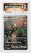ACE 10 Sinistcha EX 210/167 Twilight Masquerade Gem Mint Pokemon