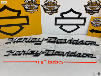 HD Genuine Harley Touring Softail Dyna Fuel Gas Tank Emblems