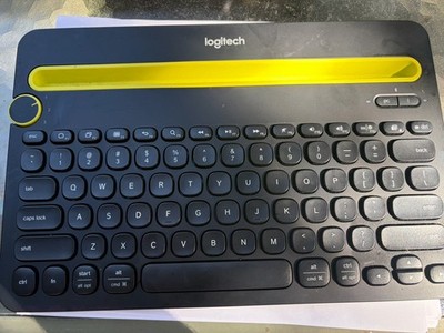 Logitech K480 Wireless Multi-Device Keyboard - Bluetooth - Black - Used