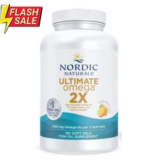 Nordic Naturals Ultimate Omega 2X 180 Soft Gels  Extra Strength EPA DHA US STOCK
