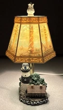 RARE VINTAGE BEAUTIFUL BOSTON LIGHTHOUSE LAMP, TESTED - WORKS!