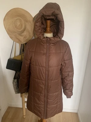 Doudoune Longue Marron Chocolat Taille XL Neuve - Photo 1/4