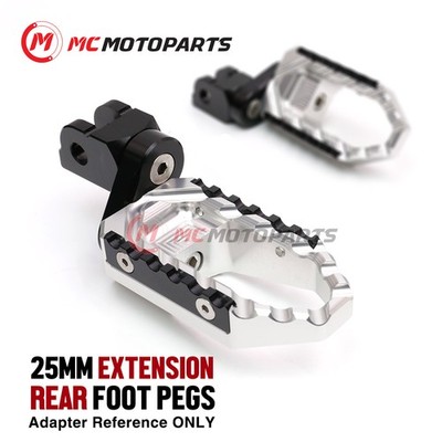 For Ducati Multistrada 620 All Year 1in. Lowering Passenger Rear Wide Foot Pegs