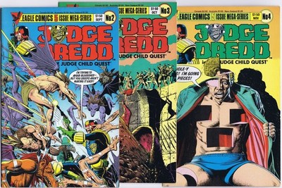 JUDGE DREDD JUDGE CHILD QUEST # 2, 3, 4 US Comics Konvolut 1984 B Bolland covers