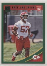 2018 Panini Donruss Rookie Press Proof Green Breeland Speaks #368 2xd