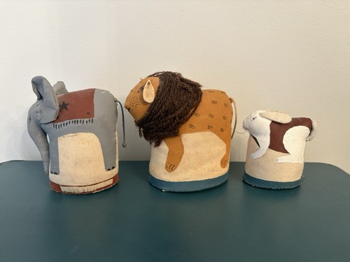 Primitive Handmade Vintage Cloth Animals - Picture 3 of 8